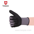 Hespax Nylon Nitrile Sandy Finish Oilfield Durable Gloves